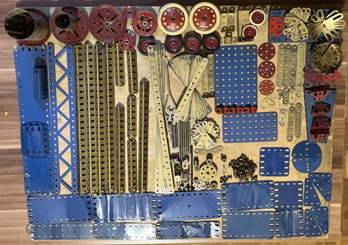 Meccano bleu d occasion - bleu, or