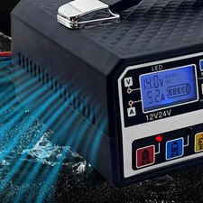 Chargeur de Batterie Voiture Réparation Impulsions Intelligente 12V 24V avec So