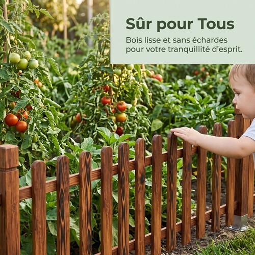 Palissade extérieure bois