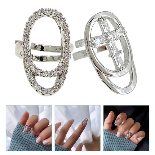 Bague ongles strass - à, 2