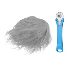 Fausse fourrure gris clair
