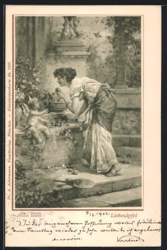 Carte postale artiste hans - postale,