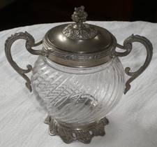 Pot à biscuit en cristal