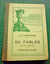 - 50 FABLES de LA FONTAINE - François RICARD - 1936 - TB -  éd J de Gigord