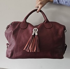 Brand New / Neuf - Sac à main Handbag Italian cuir italien grainé style Chambord