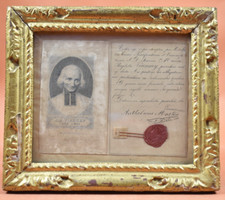 Gravure Reliquaire signée