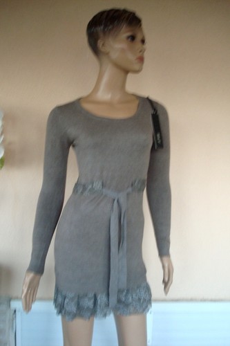 Robe tunique pull - tunique, beige