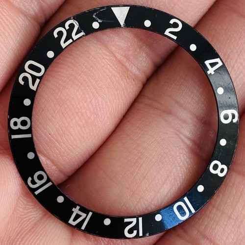 Rolex black insert fat font - fat,