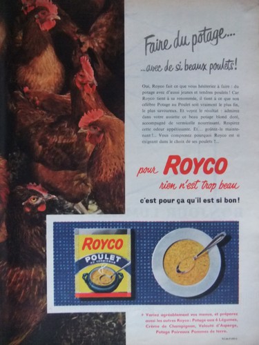 Publicité 1957 potage royco - 1957,