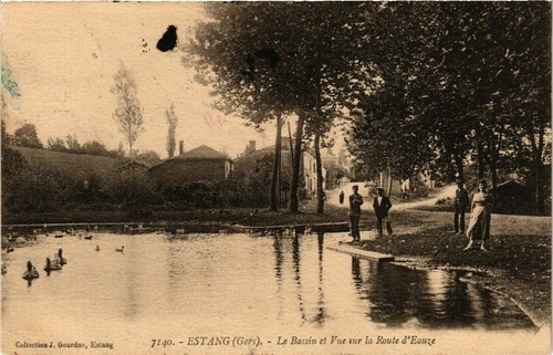Cpa estang bassin et - bassin, vue