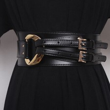 Ceinture corset en cuir de