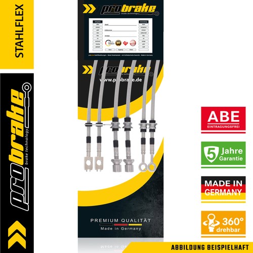 Steel braided brake - line, color