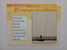 CARTE FICHE - GERARD MANSET