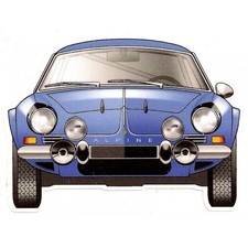 ALPINE berlinette sticker