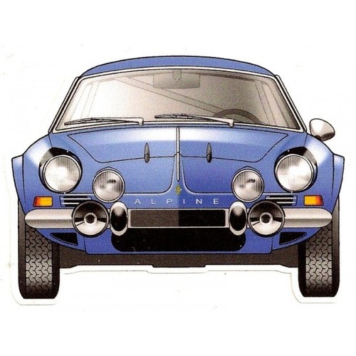 Alpine berlinette sticker - alpine,