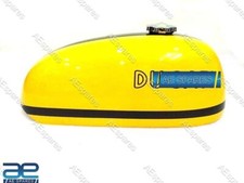 Pour Ducati 450 Rt 450 R/T Réservoir De Gaz En Acier Peint Jaune Et Noir S2U