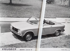 Photo presse PEUGEOT 304 Cabriolet  S modèle 1974 cp14