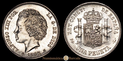 Alfonso xiii peseta 4 95 - xiii, 1