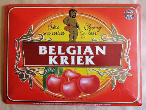 Plaque bistrot belgian - plaque,