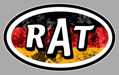 Rat drapeau allemand rouille - rat,