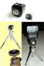 New Slave Ball Head Steel Mini Tripod Flash Kit