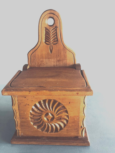 Boîte sel bois - en, de