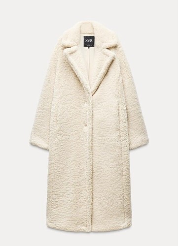 Manteau long zara faux peau - manteau,