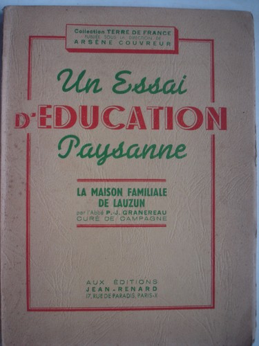 Essai education paysanne - d'education,