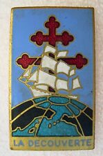INSIGNE MARINE :   fregate LA DECOUVERTE    augis