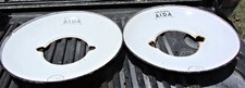 2 Vintage Porcelain Reflector