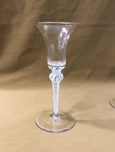 Ancien verre pied jambe - ancien, à