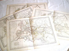 4 CARTES ANCIENNES EUROPE PAR DELAMARCHE 1835