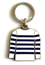 Porte clé clef Armor Lux Fabrication française T-shirt rayé Bleu Marine Neuf