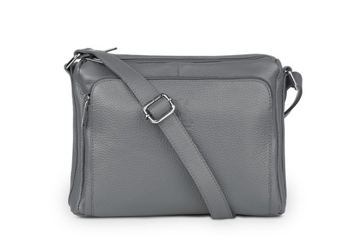 Sac main cuir - sac, anthracite