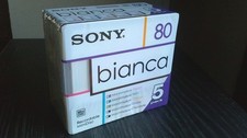 5 Minidisc Sony Bianca Série