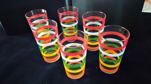 Verres orangeade vintage - à,