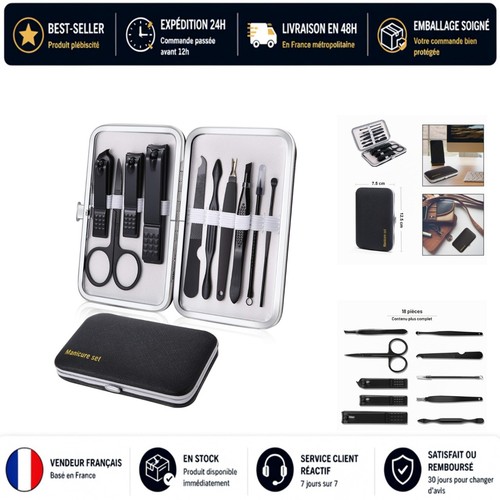 Kit manucure pédicure 10pcs - kit,