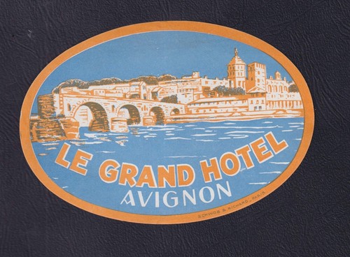Ancienne étiquette bagage - étiquette,