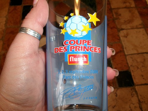 Collector verre bleu flunch - bleu,