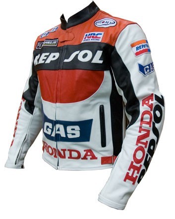 Repsol veste motard cuir - repsol,