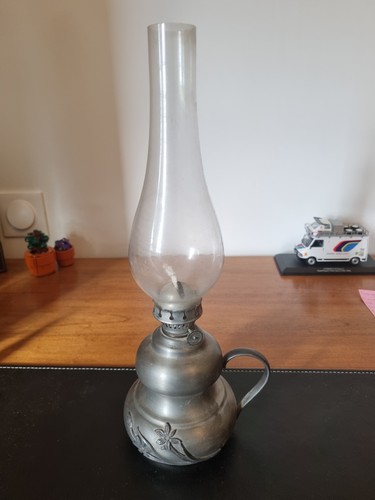 Lampe pétrole ancienne en - lampe,