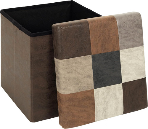 Hd7665 coffre pouf pliable - coffre,