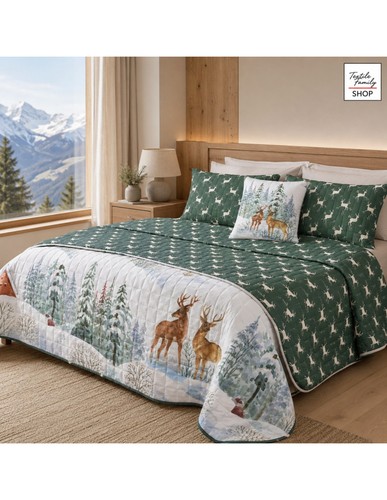 Couvre lit matelassé green - matelassé,