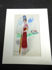 VAN DONGEN KEES - ESTAMPE TYPOGRAPHIE ORIGINALE 1953 - 30 x 24 cm "JF BRESSOISE"