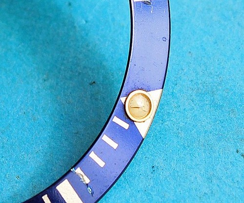 Rolex insert lunette bleu - lunette,