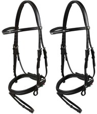 Bridon en cuir souple avec