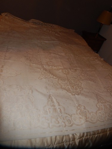 Ancienne nappe ajourée - ancienne,