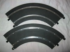 Lot x2 RAILS GRANDE COURBE CF pour CIRCUIT ÉLECTRIQUE SCALEXTRIC HORNBY Slot Car