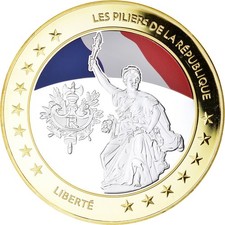 France, Médaille, Les Piliers