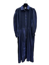 Jean Paul Gaultier Vintage Navy Silk Maxi Dress  Size M – fits XS to L